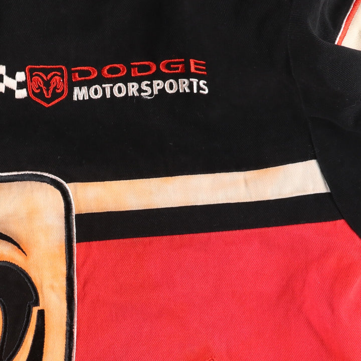 RACING CHAMPIONS DODGE Dodge Racing Jacket, Men's XL cotton black type Vintage Second Hand