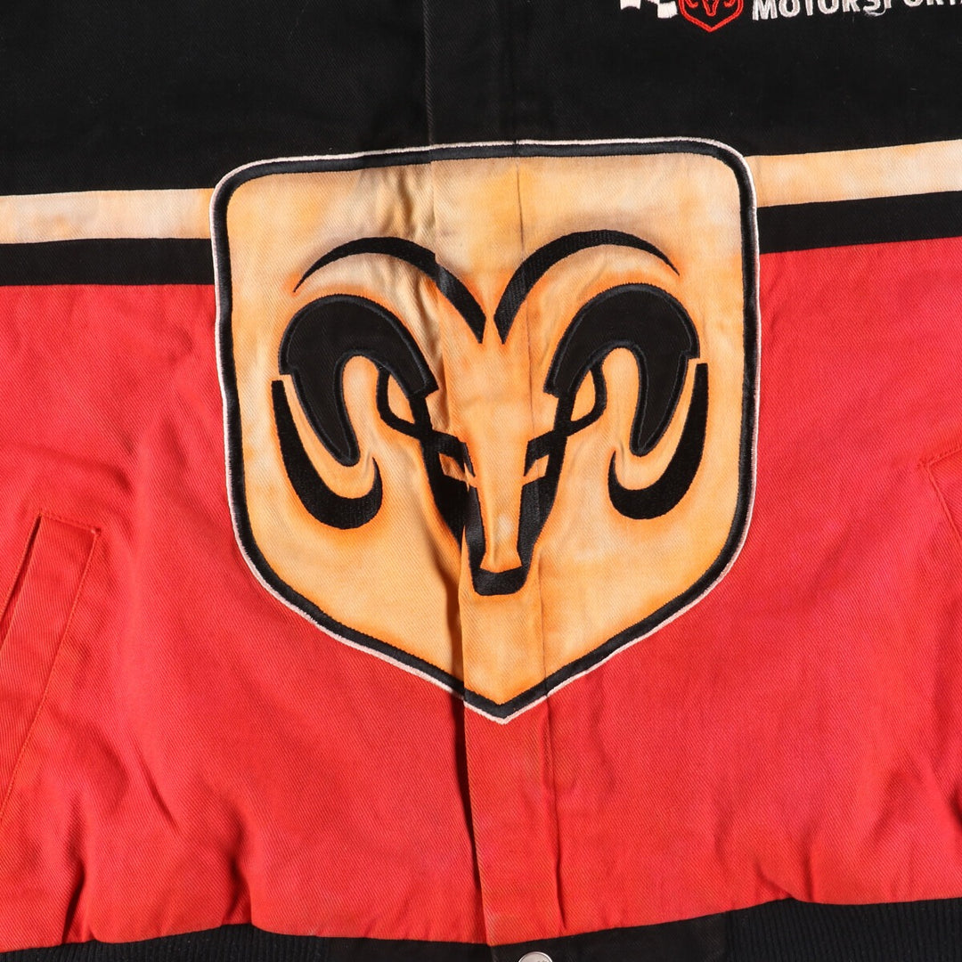 RACING CHAMPIONS DODGE Dodge Racing Jacket, Men's XL cotton black type Vintage Second Hand