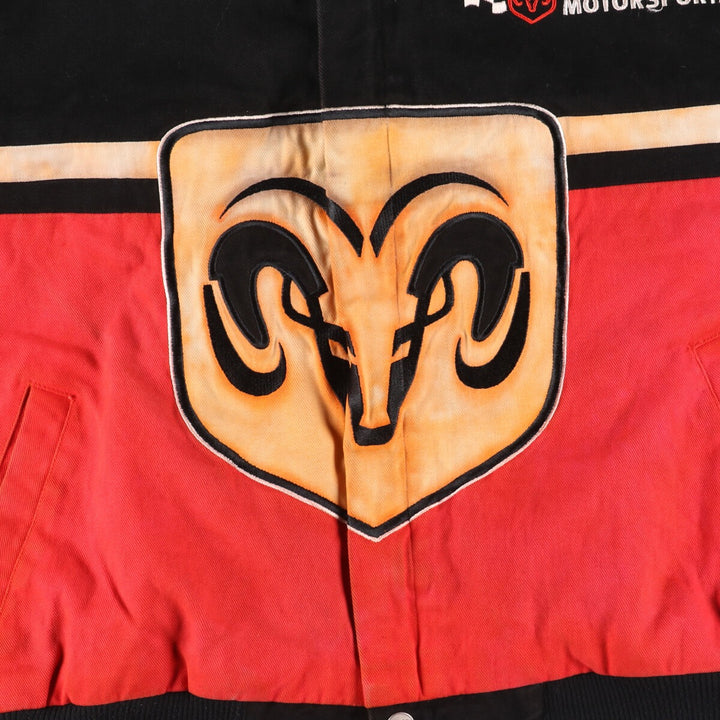 RACING CHAMPIONS DODGE Dodge Racing Jacket, Men's XL cotton black type Vintage Second Hand