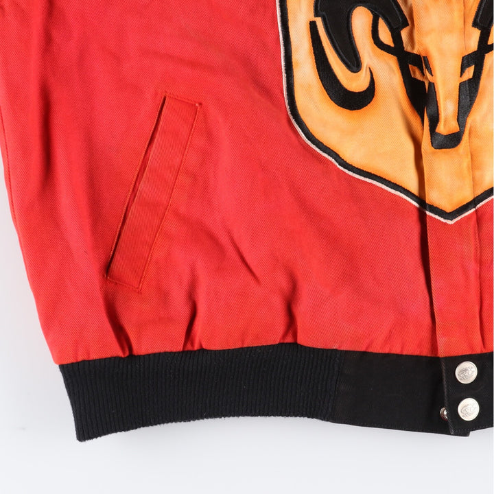 RACING CHAMPIONS DODGE Dodge Racing Jacket, Men's XL cotton black type Vintage Second Hand