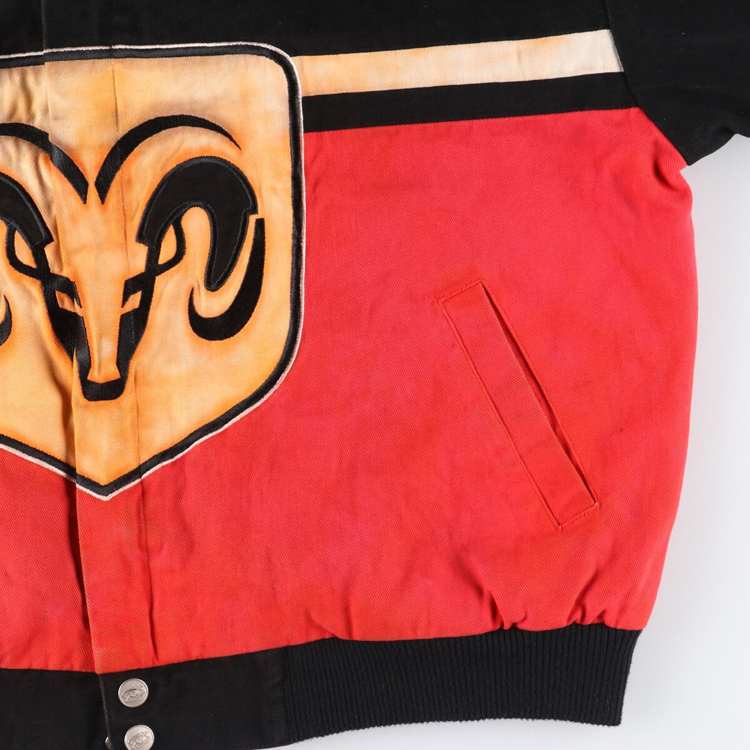 RACING CHAMPIONS DODGE Dodge Racing Jacket, Men's XL cotton black type Vintage Second Hand