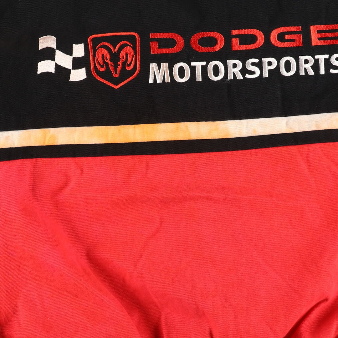 RACING CHAMPIONS DODGE Dodge Racing Jacket, Men's XL cotton black type Vintage Second Hand