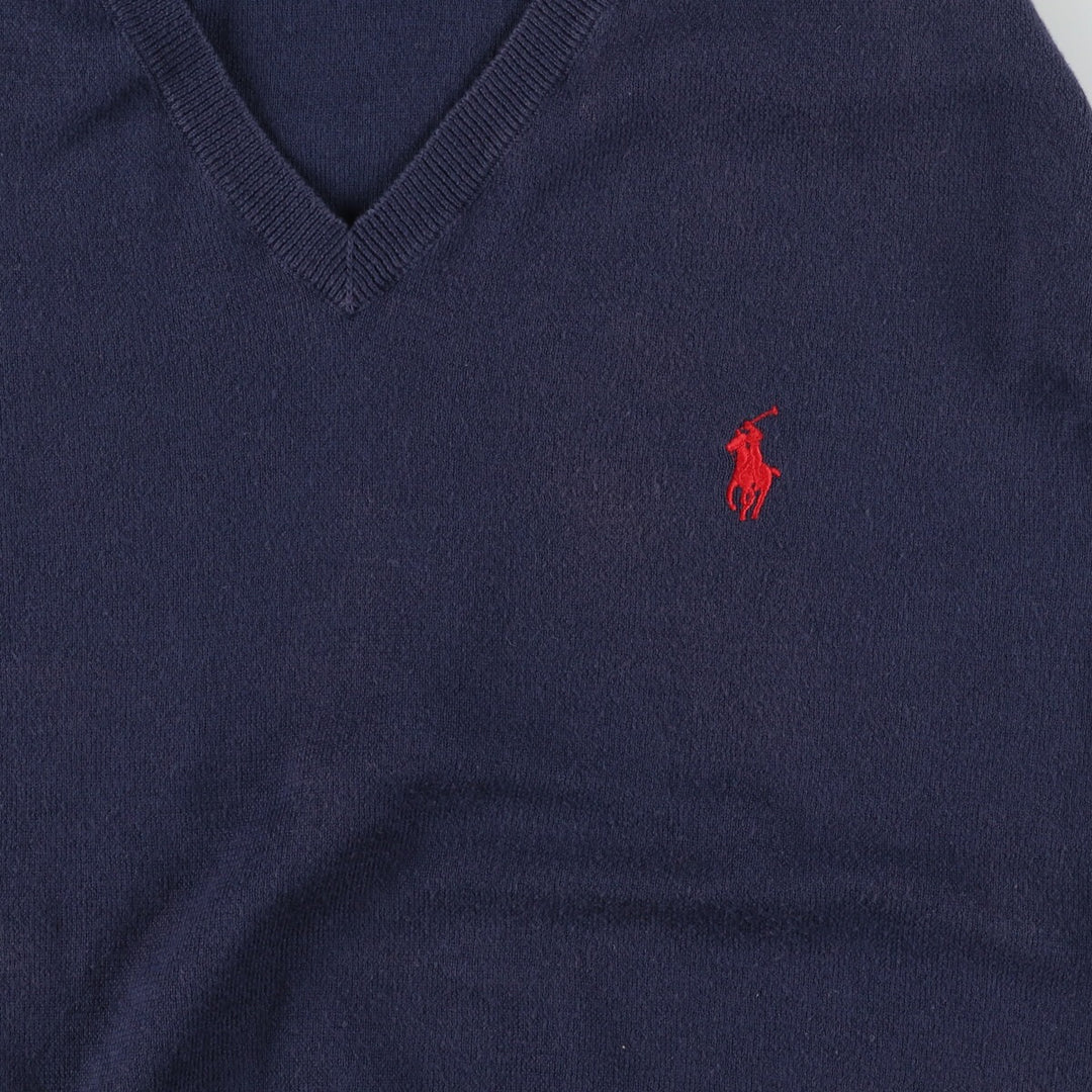 Ralph Lauren POLO by Ralph Lauren V-neck Pima cotton knit vest Men's L /eaa420105