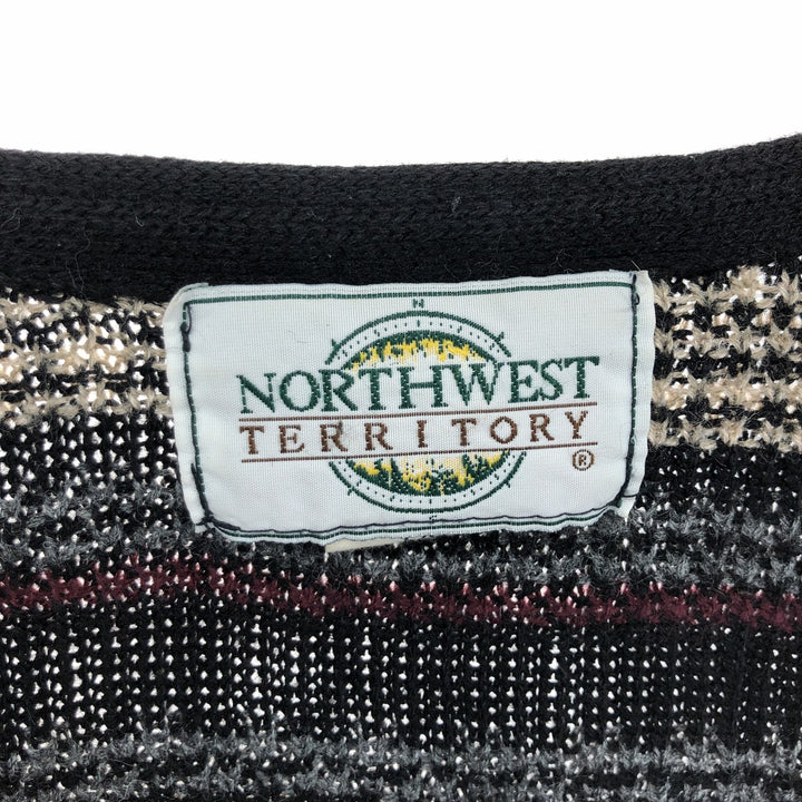 Northwest NORTHWEST All-over print, front-opening acrylic vest, men's L /eaa420119