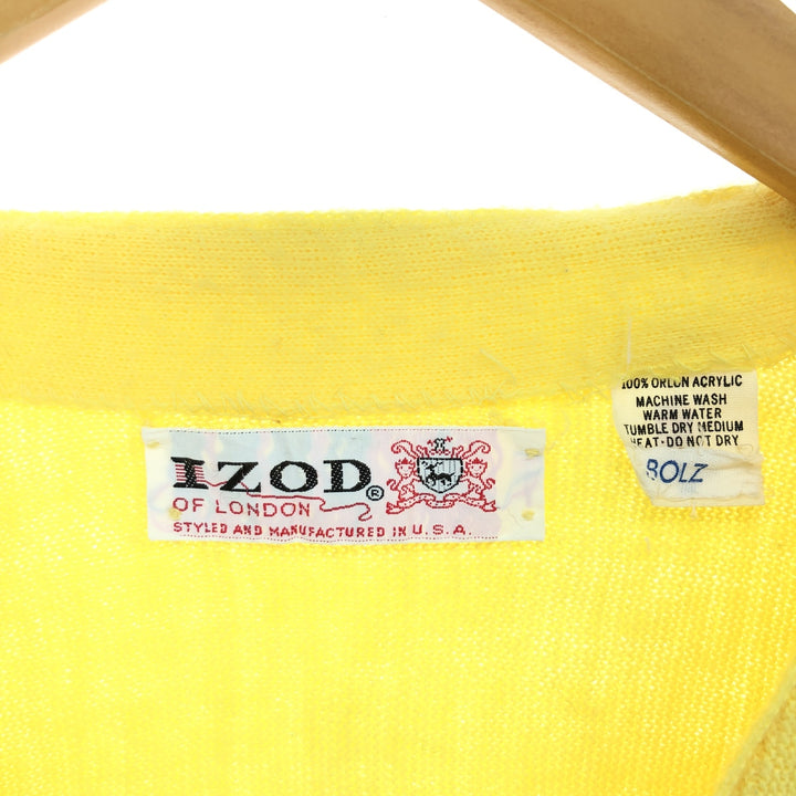 70'S IZOD Acrylic Knit Cardigan Made in USA Men's M Vintage /eaa420149