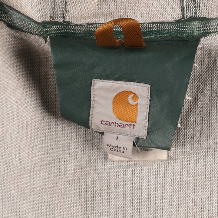 Carhartt Waterproof Parka, Men's Size L polyethylene green type Vintage Second Hand