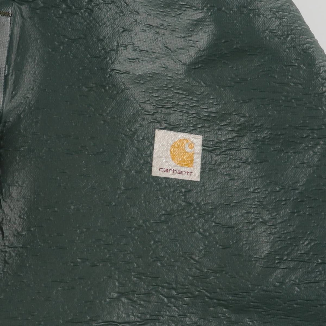 Carhartt Waterproof Parka, Men's Size L polyethylene green type Vintage Second Hand