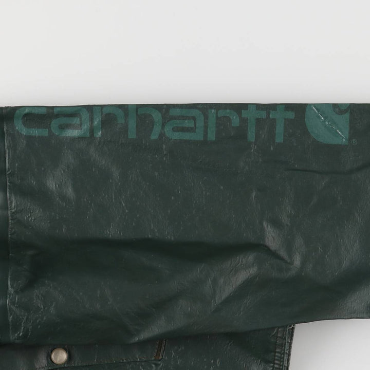 Carhartt Waterproof Parka, Men's Size L polyethylene green type Vintage Second Hand