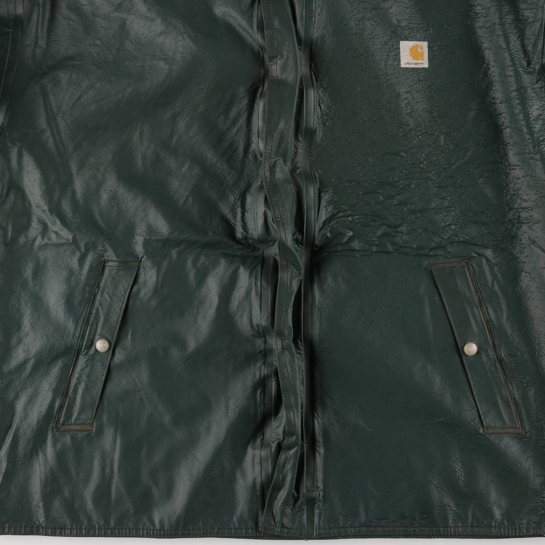 Carhartt Waterproof Parka, Men's Size L polyethylene green type Vintage Second Hand