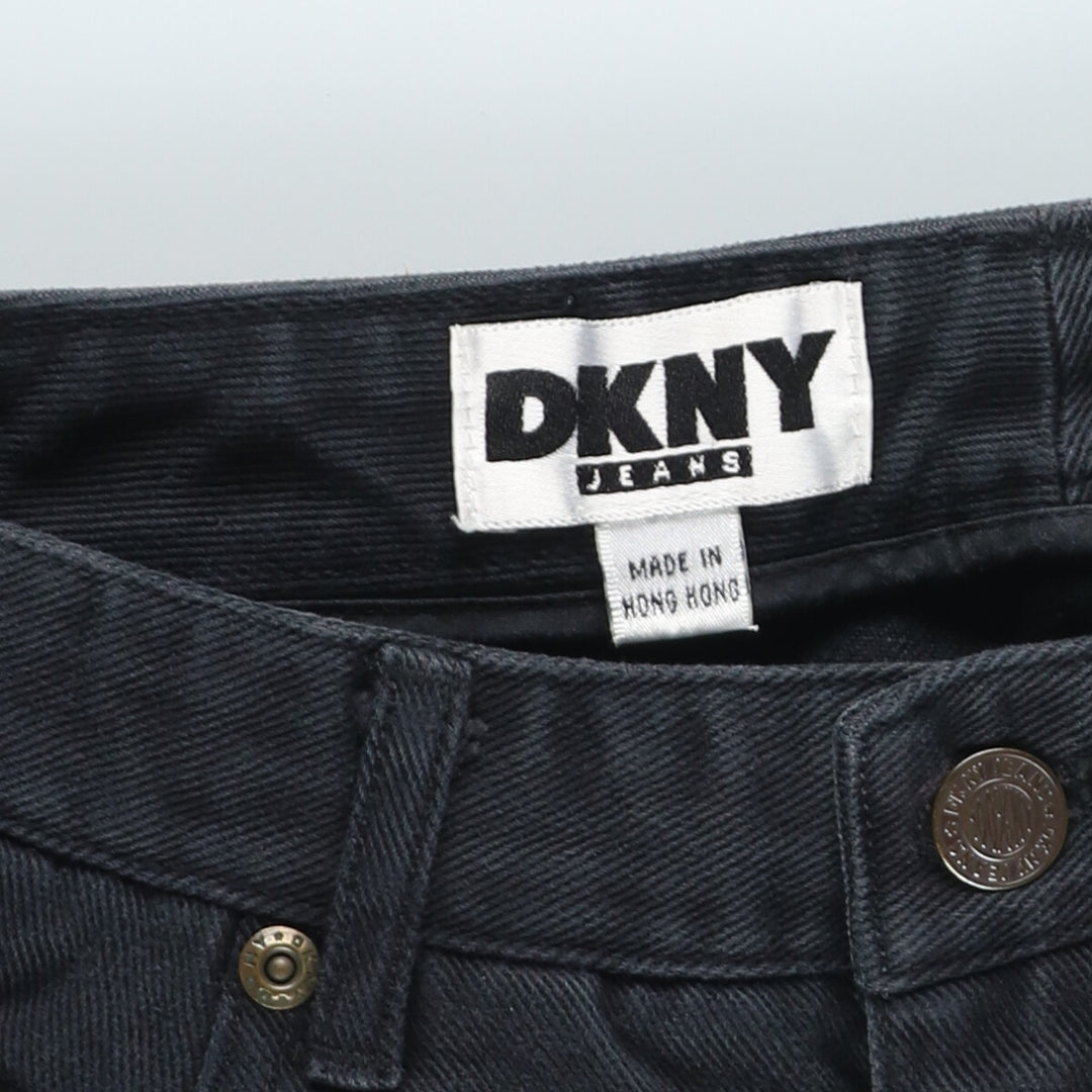 80'S DKNY JEANS Black Denim Tapered Denim Pants Women's L (w27) Vintage /eaa420250