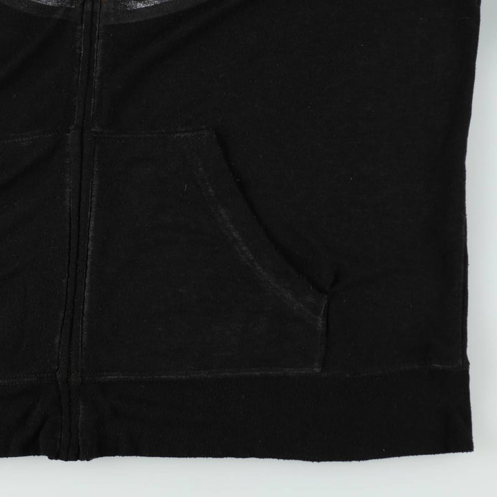 Harley-Davidson Sweat Full Zip Hoodie Men's L size cotton black type Vintage Second Hand