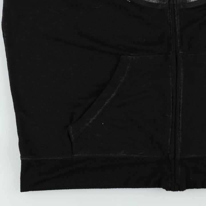 Harley-Davidson Sweat Full Zip Hoodie Men's L size cotton black type Vintage Second Hand