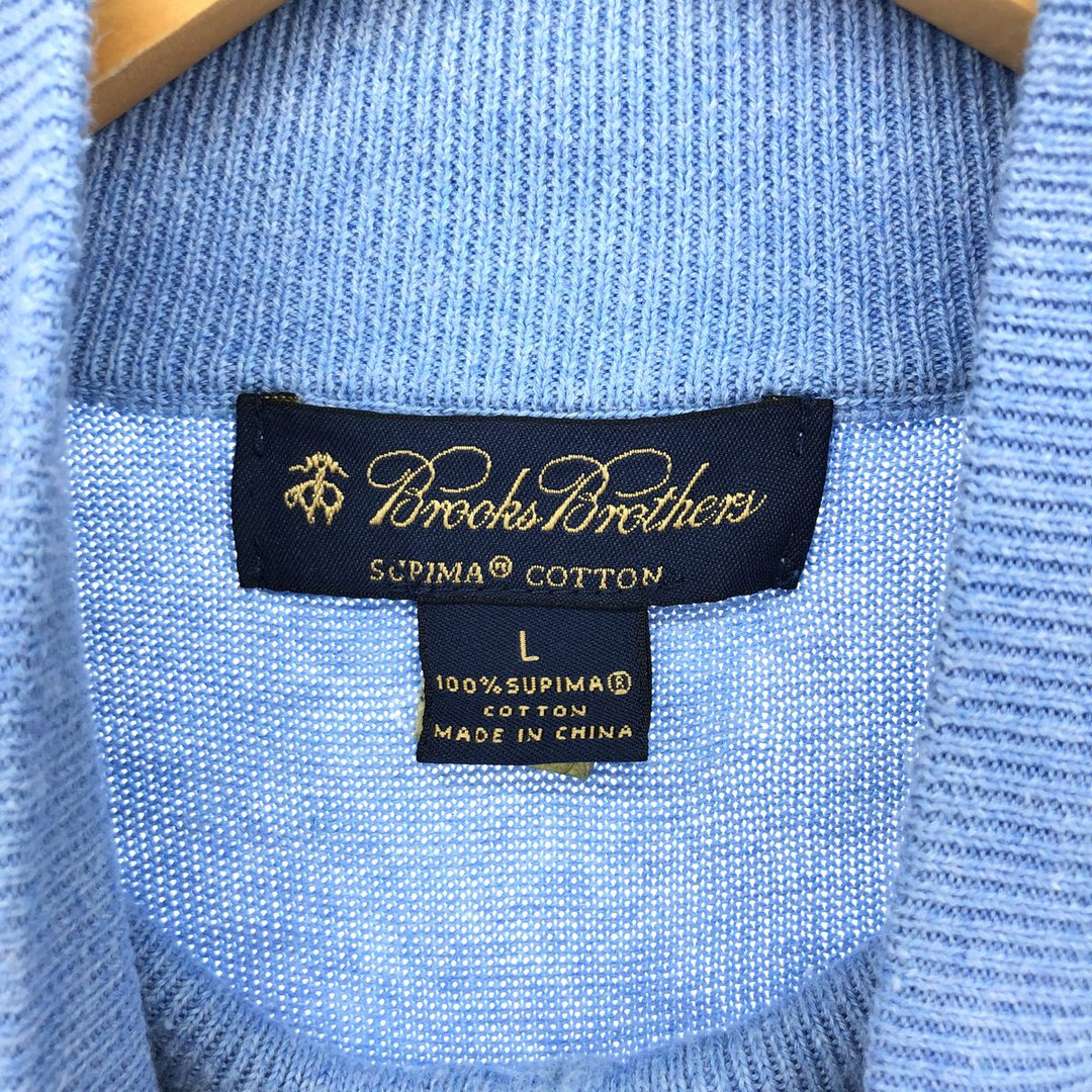 Brooks Brothers Cotton Knit Half Zip Sweater Men's L /eaa420410