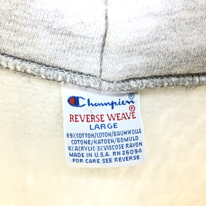 90'S Champion Reverse Weave College Sweatshirt Pullover Hoodie Made in USA Men's L Size Vintage /eaa420472