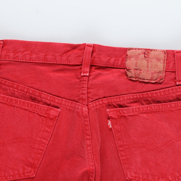 90'S Levi's 501 piece-dyed straight denim pants made in the USA, men's w33 vintage /eaa420505