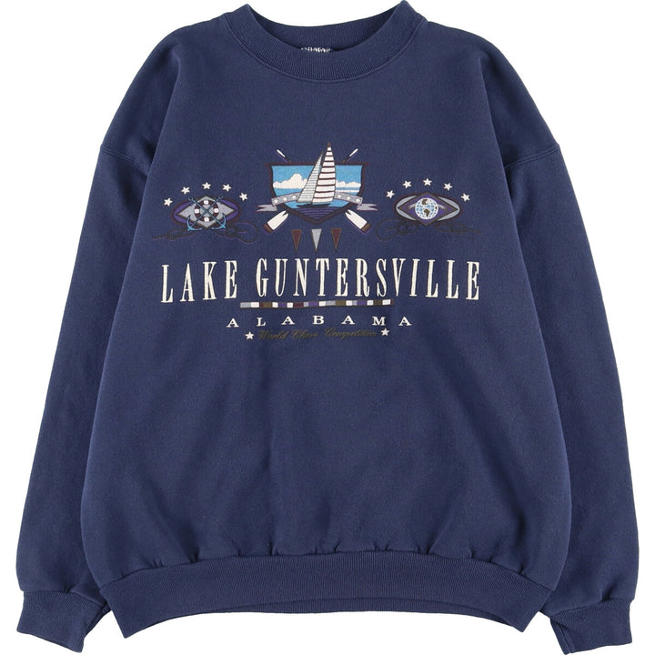 Printed sweatshirt, trainer, women's, M /eaa420634