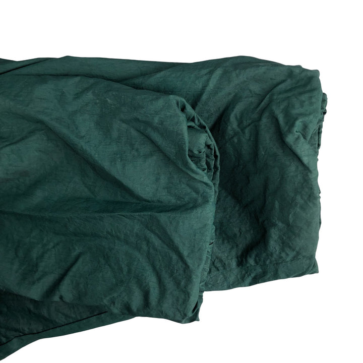90'S Nike Back Logo Padded Hoodie Puffer Jacket Men's XL Vintage Nylon Green type dark green Vintage Second Hand