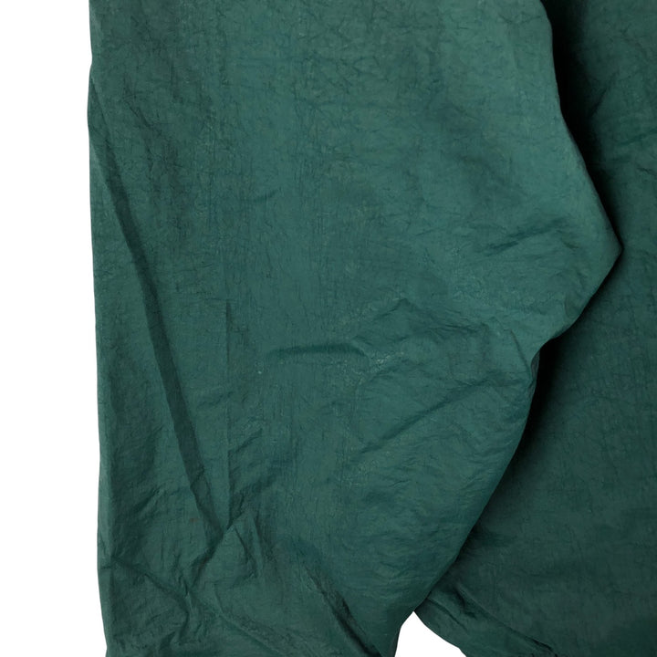 90'S Nike Back Logo Padded Hoodie Puffer Jacket Men's XL Vintage Nylon Green type dark green Vintage Second Hand