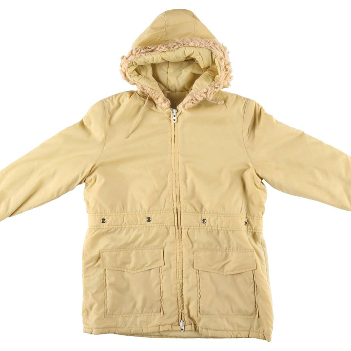 Vintage women's padded parka and puffer jacket, size L unclear yellow type Vintage Second Hand