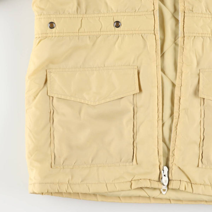 Vintage women's padded parka and puffer jacket, size L unclear yellow type Vintage Second Hand