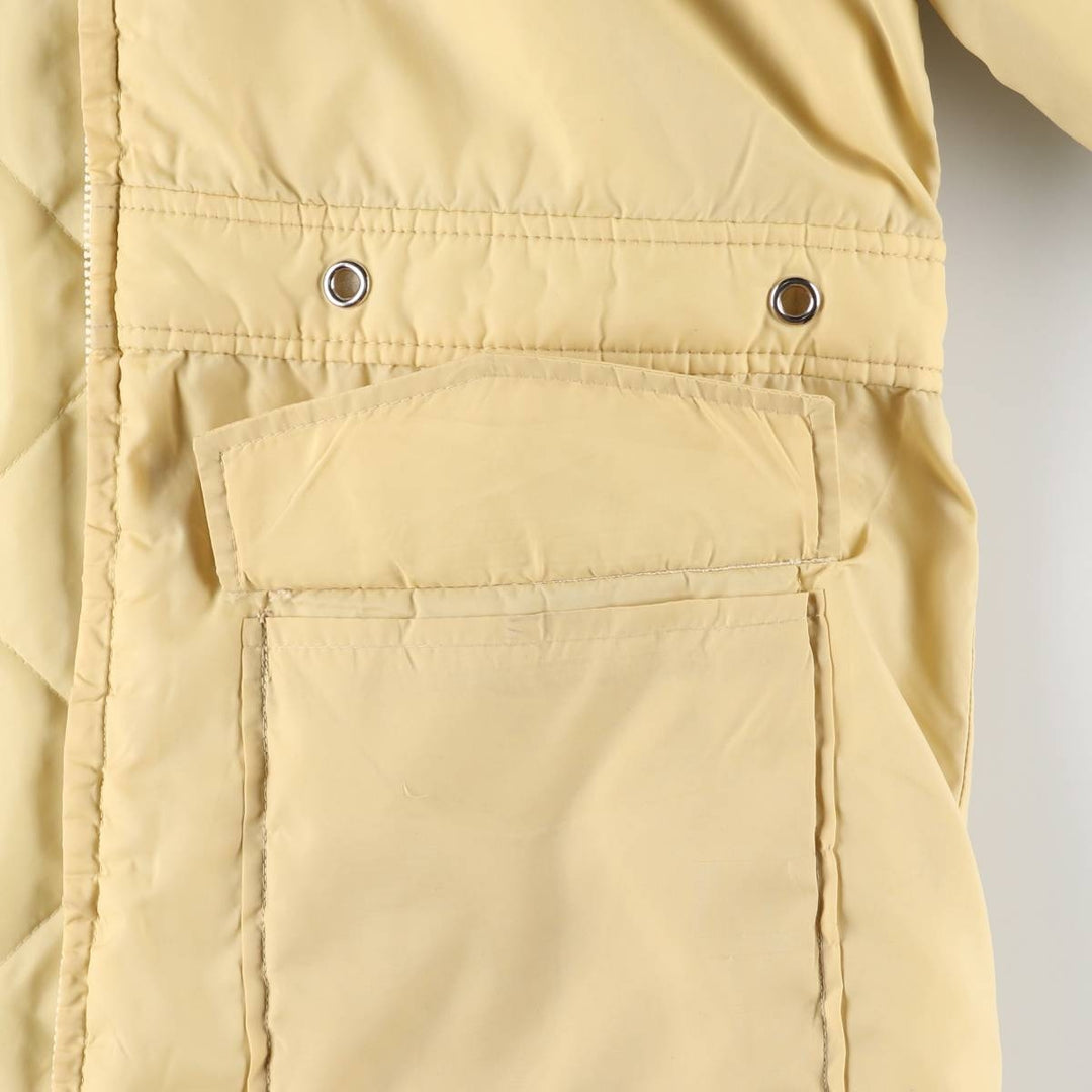 Vintage women's padded parka and puffer jacket, size L unclear yellow type Vintage Second Hand