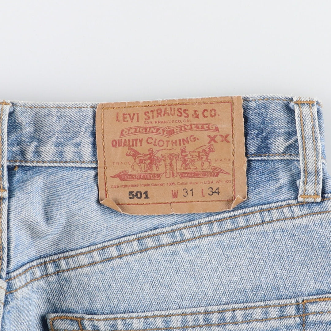 90'S Levi's 501 Straight Denim Pants Made in USA Men's W30 Vintage /eaa420811