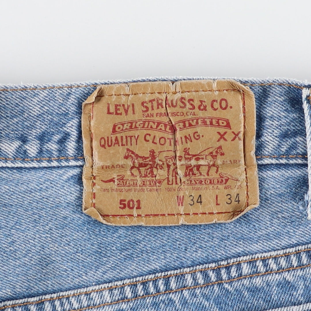 90'S Levi's 501 Straight Denim Pants Made in USA Men's W34 Vintage /eaa420814