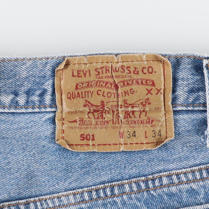 90'S Levi's 501 Straight Denim Pants Made in USA Men's W34 Vintage /eaa420814