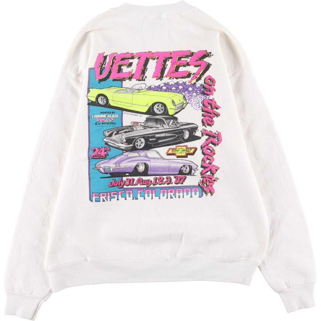 90'S Lee Printed Sweatshirt Trainer Made in USA Men's M Vintage /eaa420844