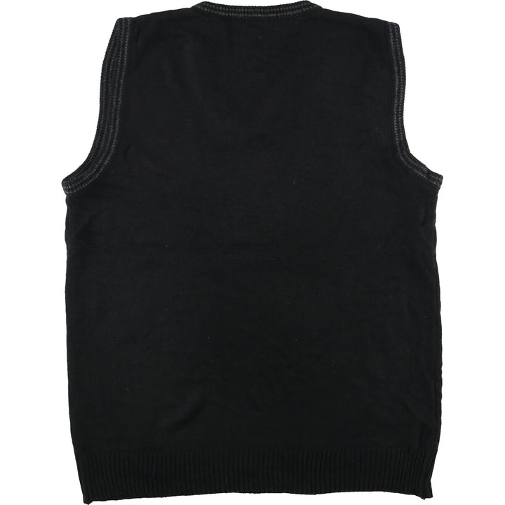 PROLINE V-neck acrylic knit vest, men's M /eaa420876