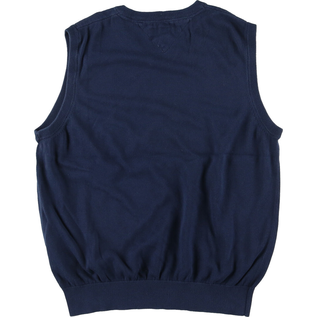 Tommy Hilfiger V-neck cotton knit vest, men's L /eaa420895