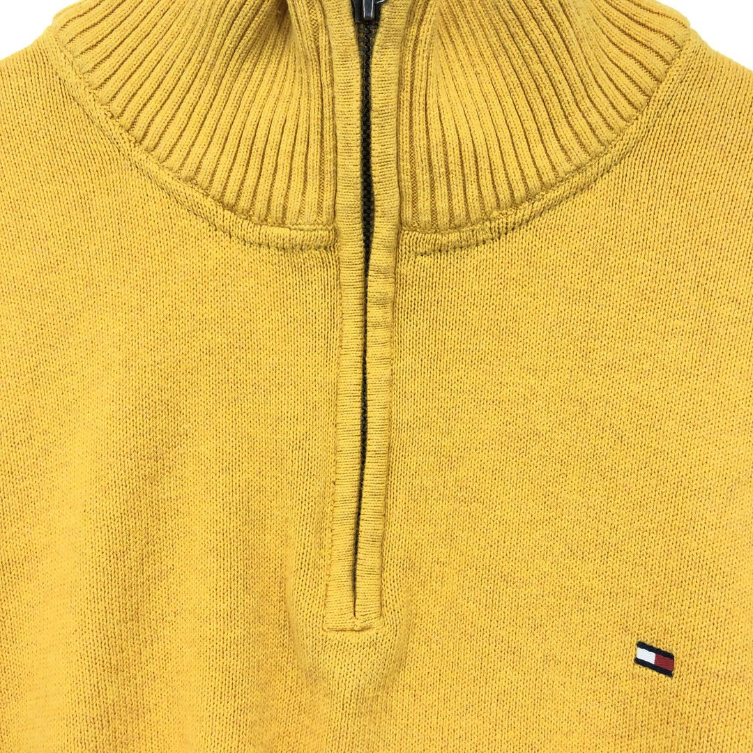 Tommy Hilfiger Cotton Knit Half Zip Sweater Men's L /eaa421115