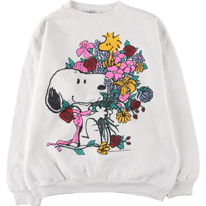 90'S PEANUTS Snoopy character sweatshirt, men's XL, vintage /eaa421164