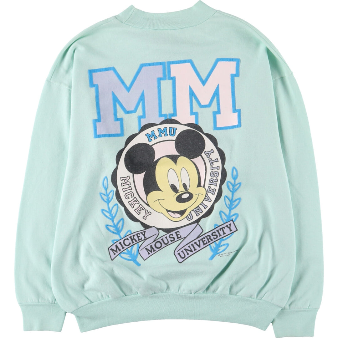 90'S THE WALT DISNEY COMPANY Mickey Mouse character sweatshirt, made in USA, men's L, vintage /eaa421165