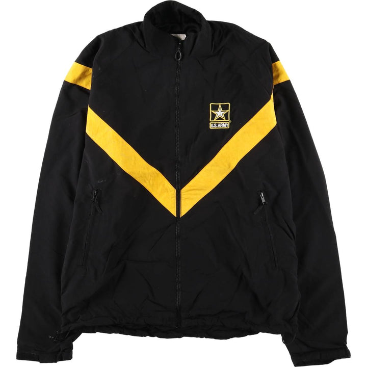 Genuine US Army APFU Training Jacket, Nylon Jacket, Made in USA, MEDIUM Nylon black type Vintage Second Hand