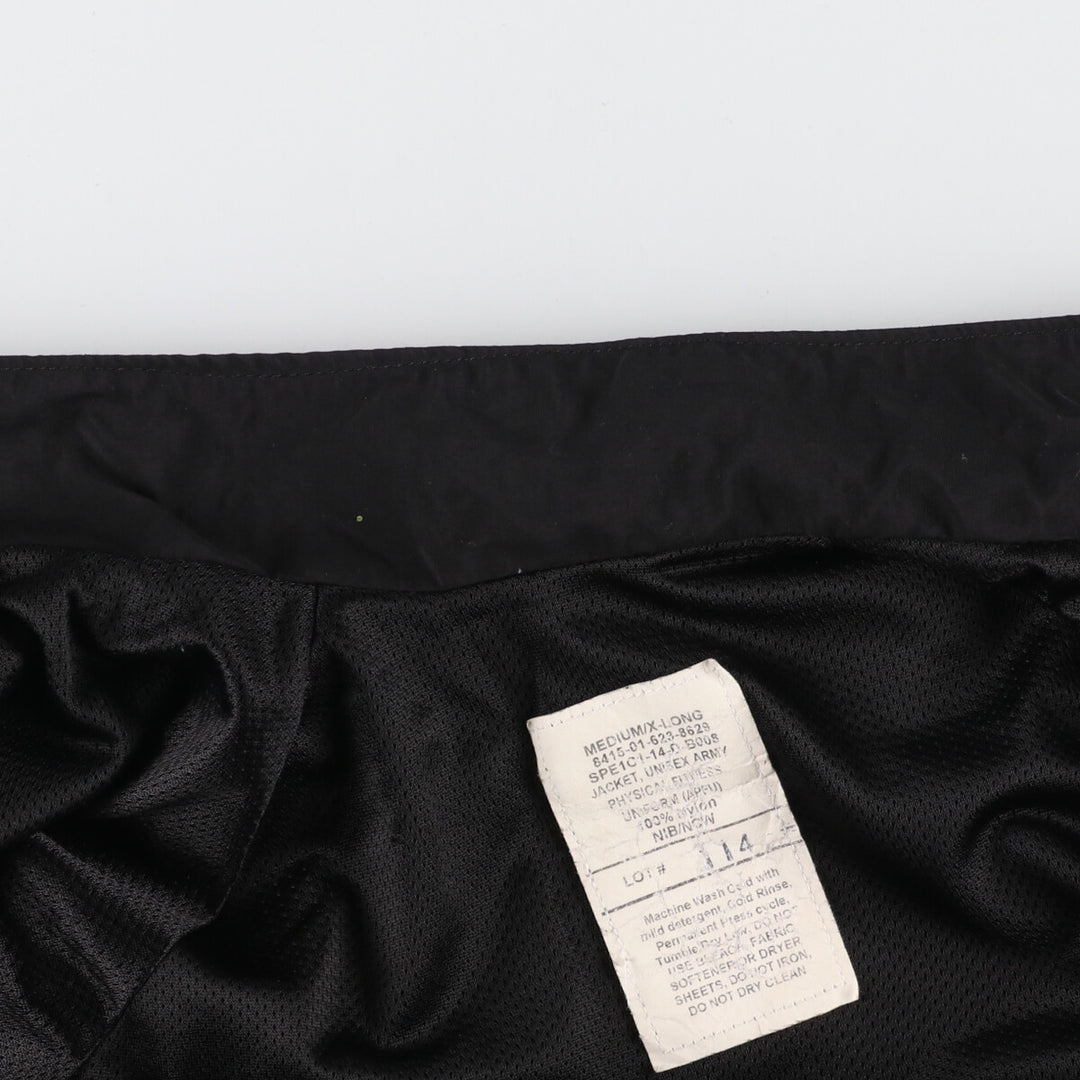 Genuine US Army APFU Training Jacket, Nylon Jacket, Made in USA, MEDIUM Nylon black type Vintage Second Hand