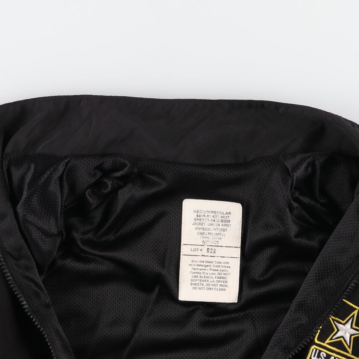 APFU Training Jacket, Nylon Jacket, Made in USA, Medium Nylon black type Vintage Second Hand