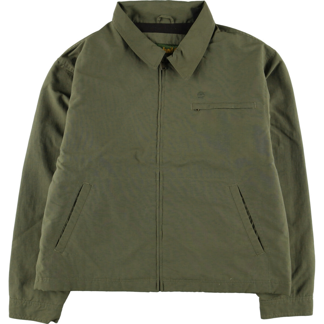 90s-00'S Timberland WEATHERGEAR Swing Top Nylon Jacket, Men's XL Nylon Khaki type Vintage Second Hand