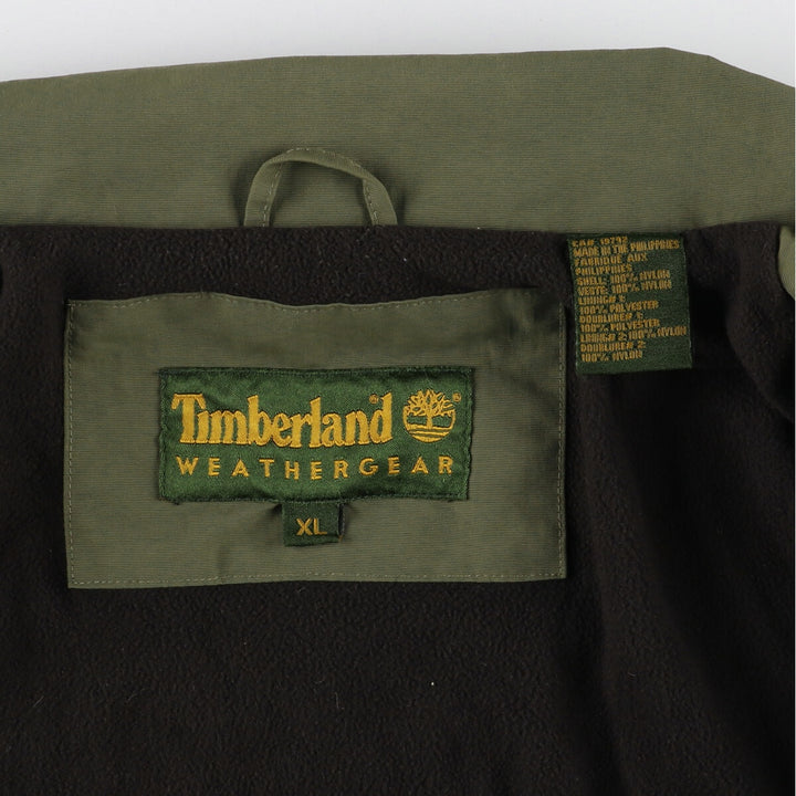 90s-00'S Timberland WEATHERGEAR Swing Top Nylon Jacket, Men's XL Nylon Khaki type Vintage Second Hand