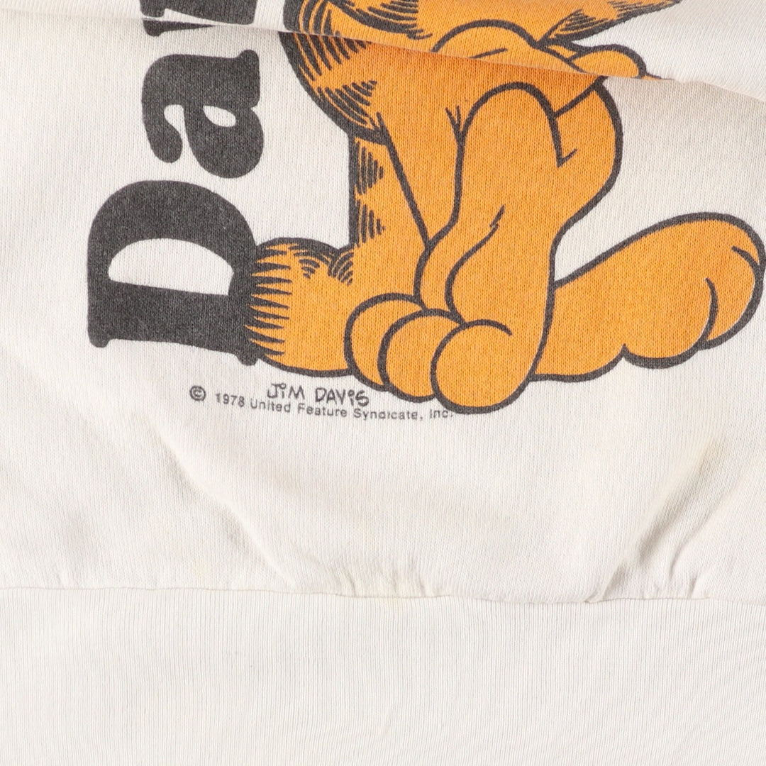 70'S Velva Sheen Garfield Character Sweatshirt, Made in USA, Men's M, Vintage /eaa421280