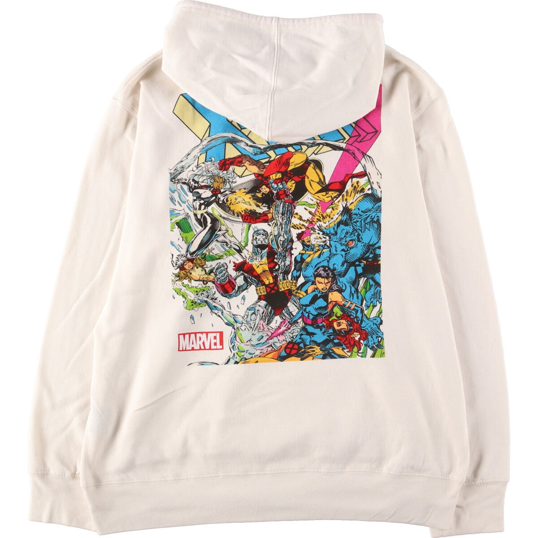 MARVEL X-MEN Back Print Character Sweat Pullover Hoodie Men's L Size / eaa421283