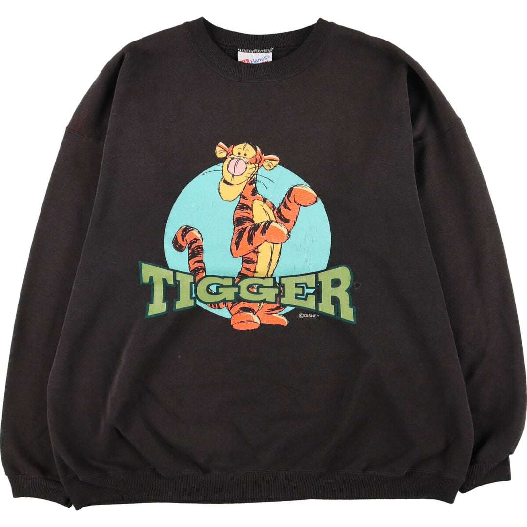 ~90'S Hanes Heavyweight TIGGER character sweatshirt, made in USA, men's XL, vintage /eaa421284