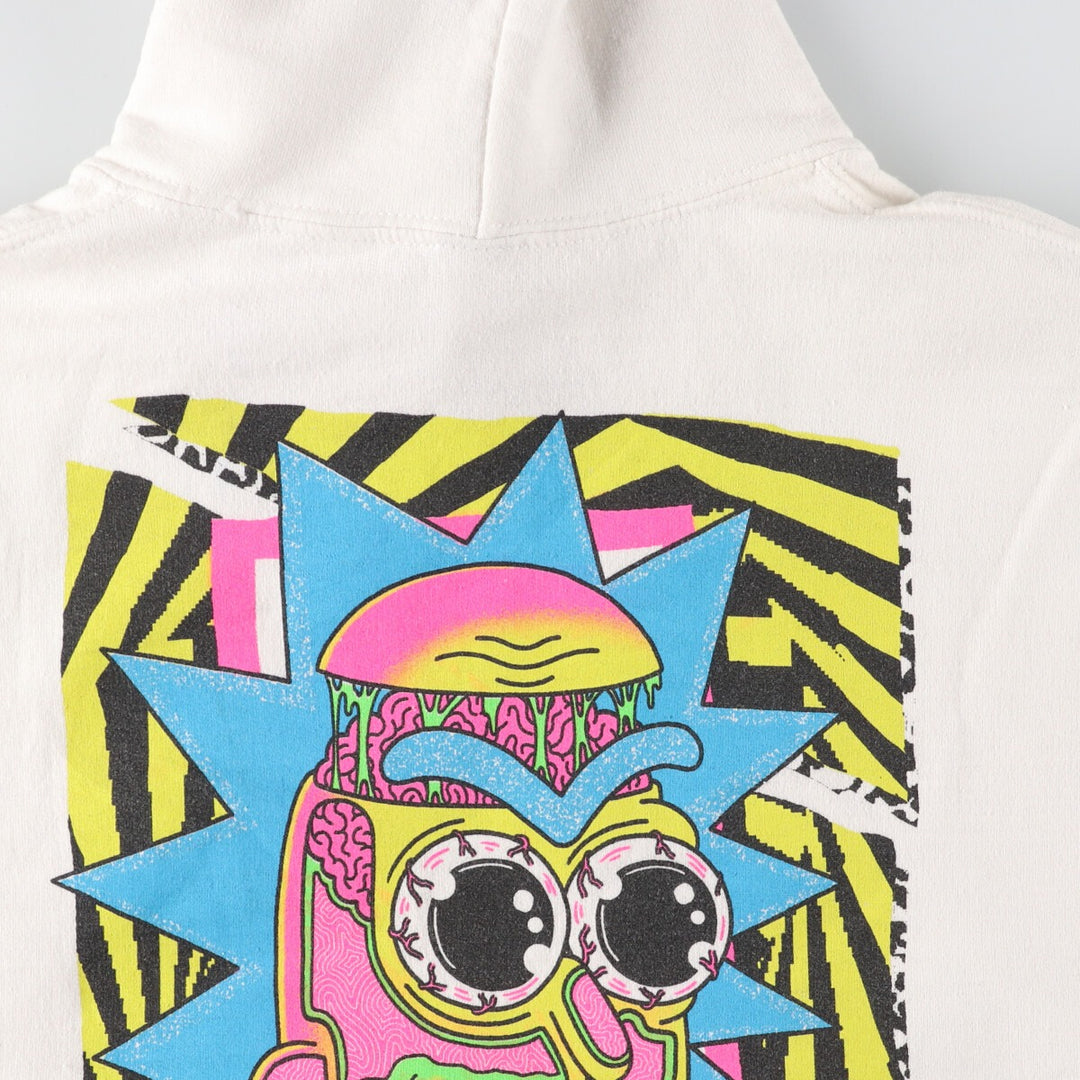 RICK AND MORTY Rick and Morty Back Print Character Sweatshirt Pullover Hoodie Men's XL /eaa421287