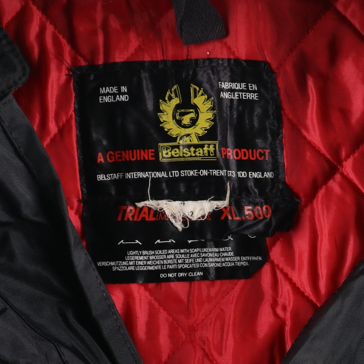 Vintage 1990'S Belstaff XL500 Trialmaster padded puffer jacket, made in the UK, size M. Polyurethane Coated Nylon black type Vintage Second Hand