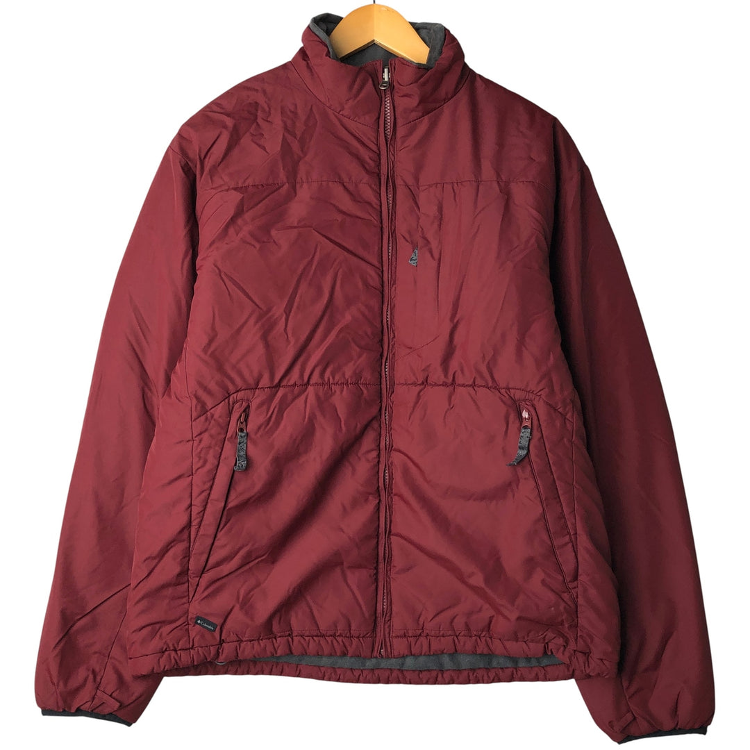 Columbia INTERCHANGE Men's Padded Puffer Jacket, Size L polyester red type Vintage Second Hand