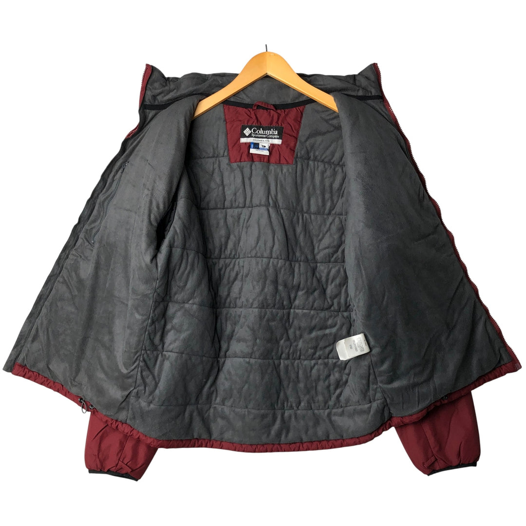 Columbia INTERCHANGE Men's Padded Puffer Jacket, Size L polyester red type Vintage Second Hand