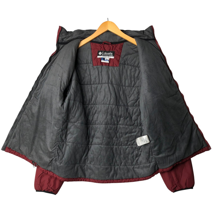 Columbia INTERCHANGE Men's Padded Puffer Jacket, Size L polyester red type Vintage Second Hand