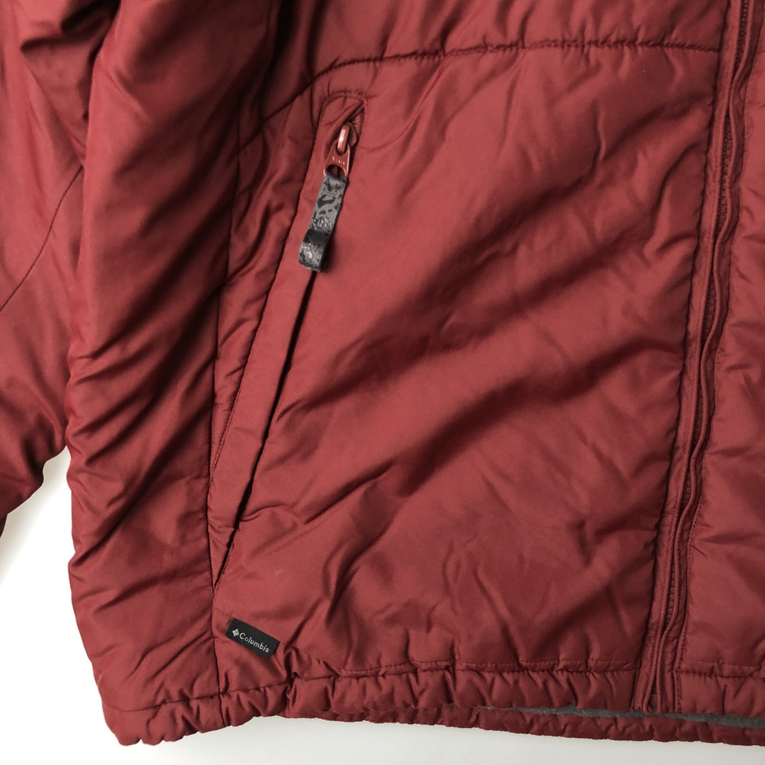 Columbia INTERCHANGE Men's Padded Puffer Jacket, Size L polyester red type Vintage Second Hand
