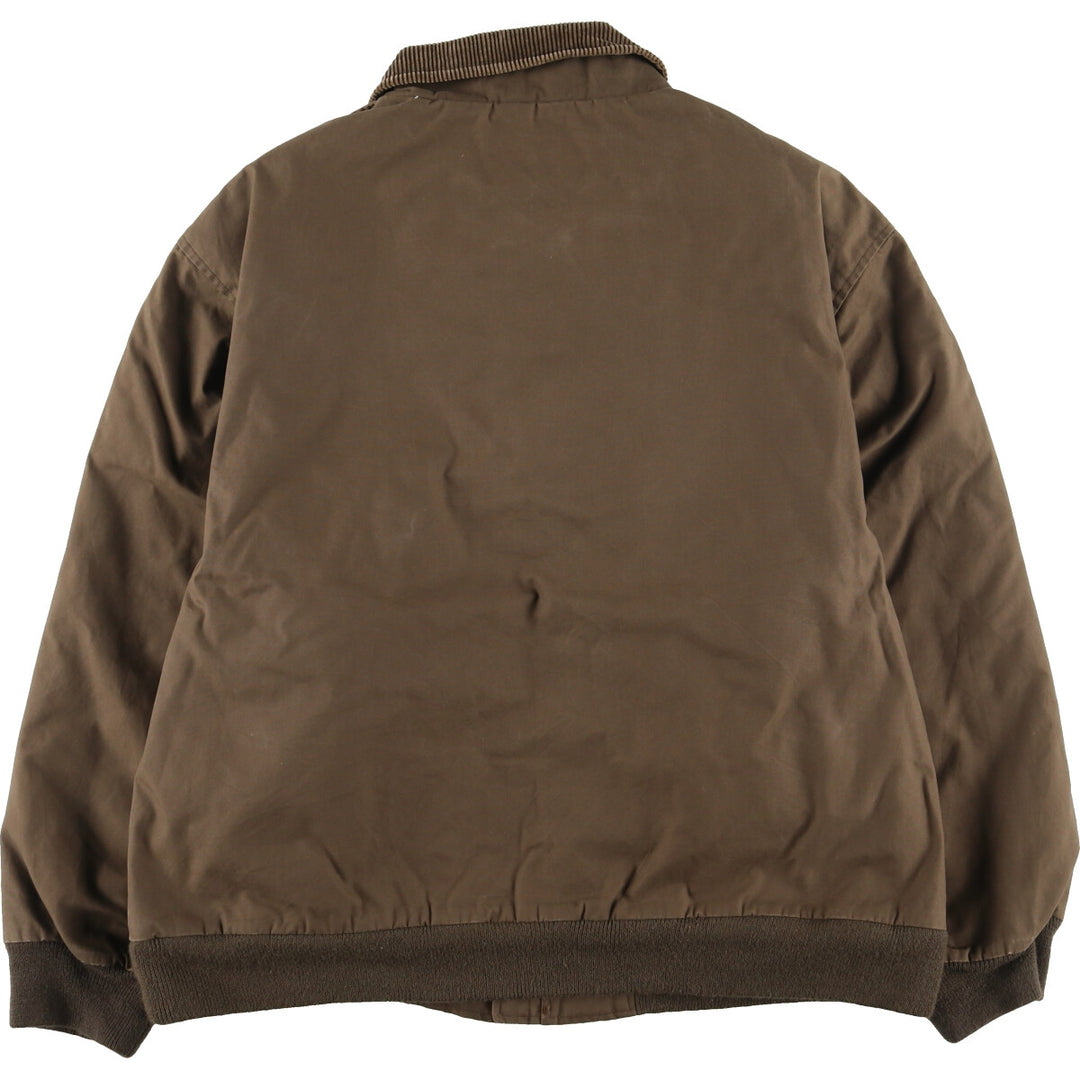 Eddie Bauer padded puffer jacket, men's size L cotton brown type Vintage Second Hand