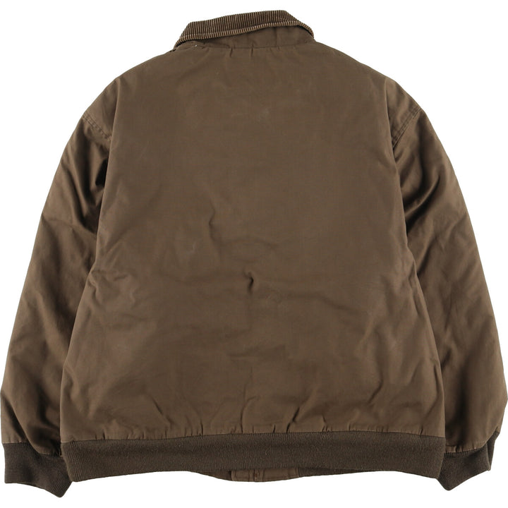 Eddie Bauer padded puffer jacket, men's size L cotton brown type Vintage Second Hand